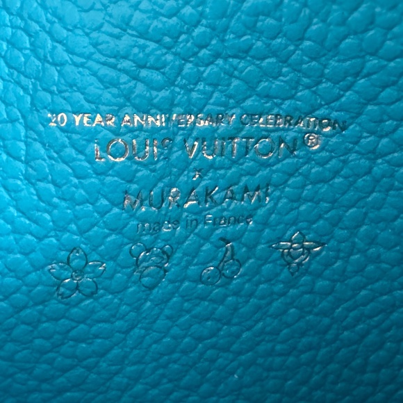 NWT Louis Vuitton Murakami LV x TM Romy Card Holder KABIRA BLUE Sold Out! - Picture 4 of 5